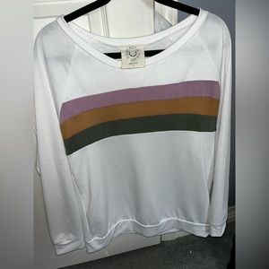 Fantastic Fawn Striped Mardi Gras long sleeve shirt